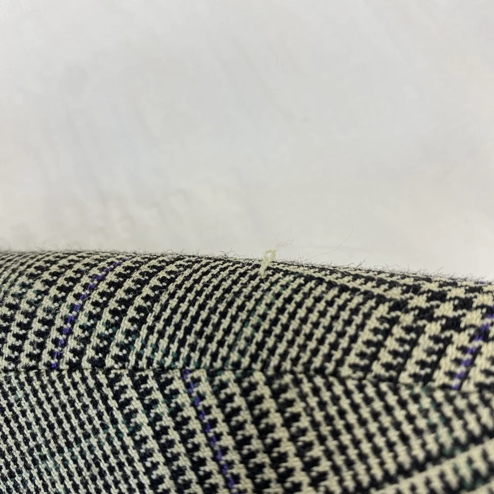 Lauren Ralph Lauren Blazer Men 46R Purple Tan Prince Edward Plaid‎ Silk Wool